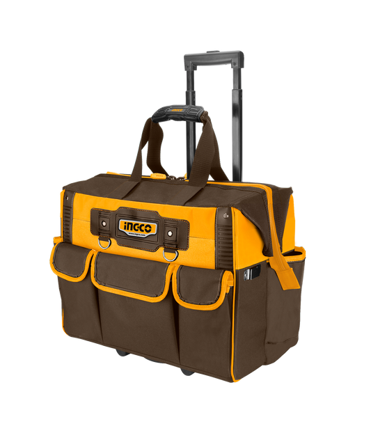 INGCO Rolling Rigid Tool Bag Max Load 20kg Telescopic Handle