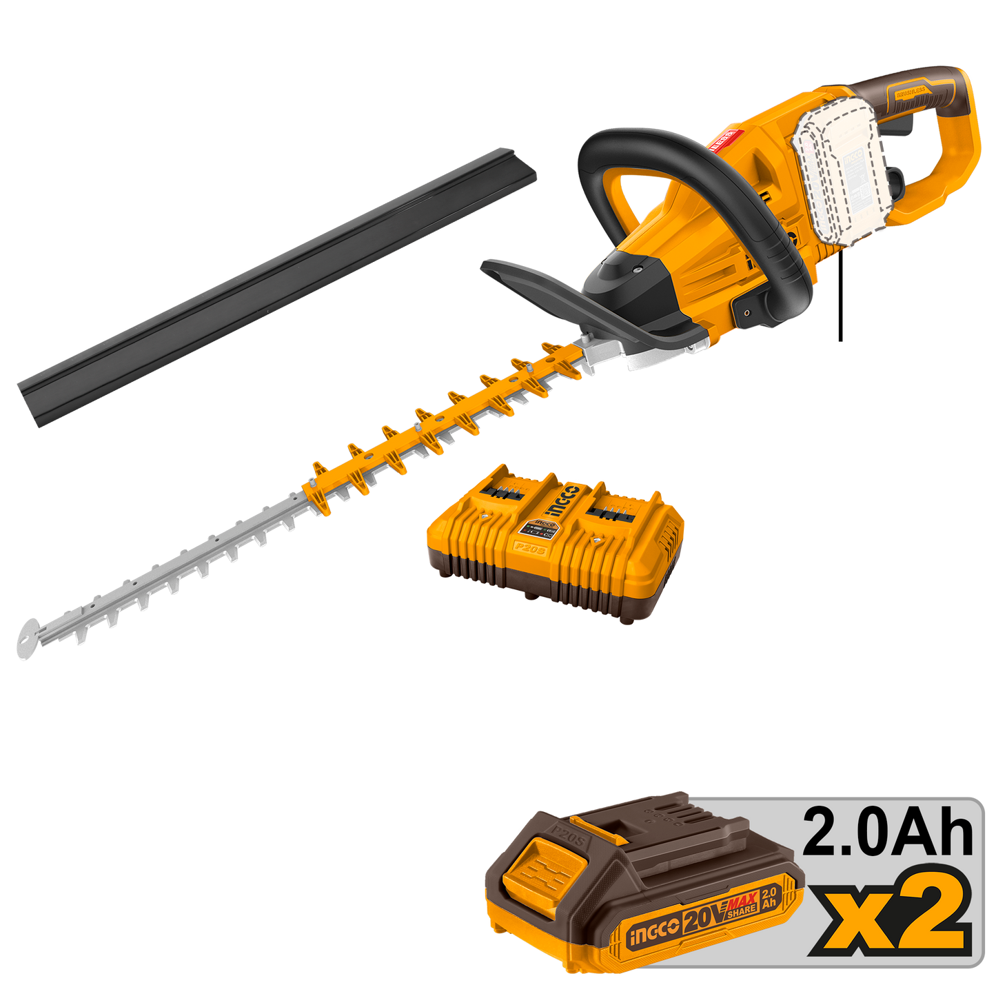 Cordless hedge trimmer