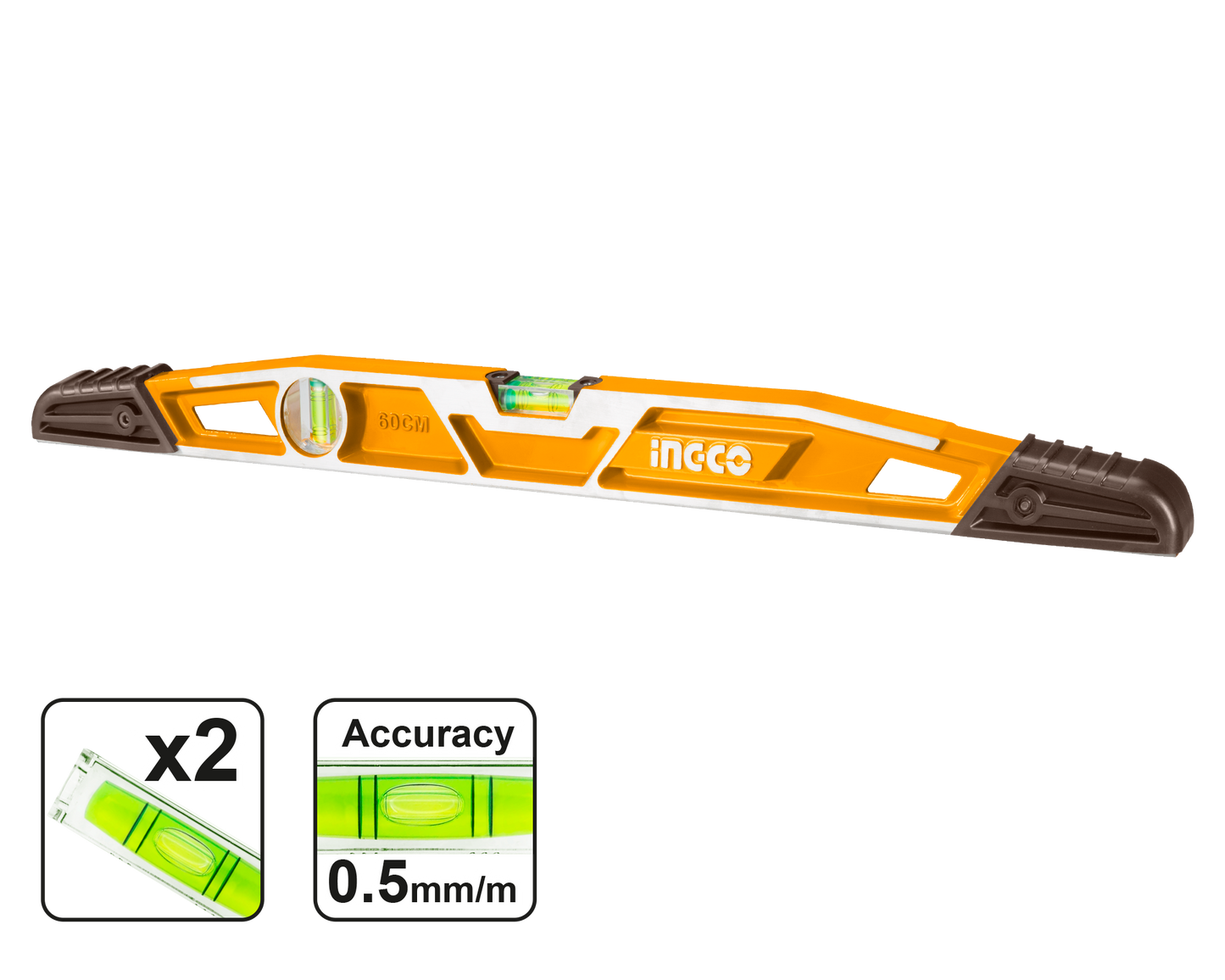INGCO 60cm Heavy Duty Masons Spirit Level